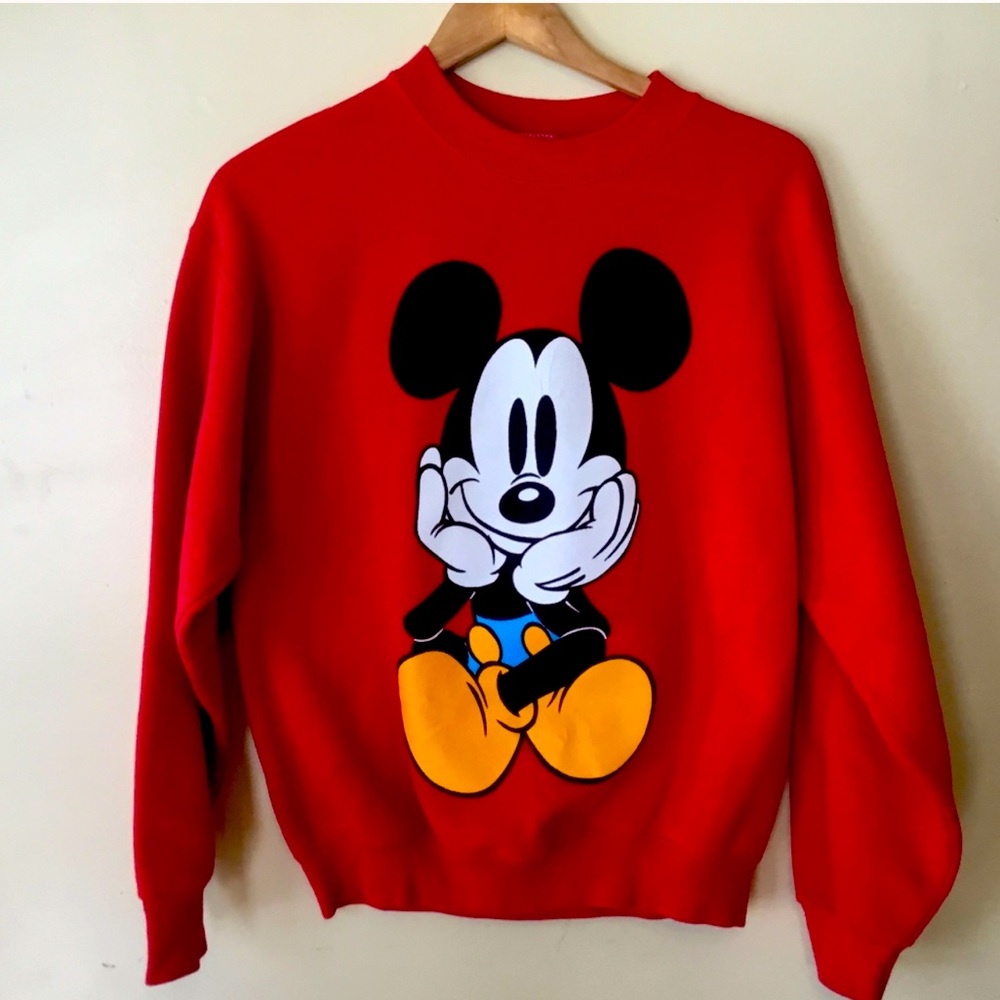 Vintage 80’s Mickey Red Pull-over